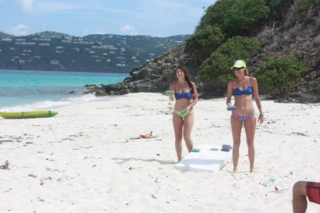beach volleyball on st john | Kindred Spirit - St. John USVI Catamaran Charter beach volleyball on st john