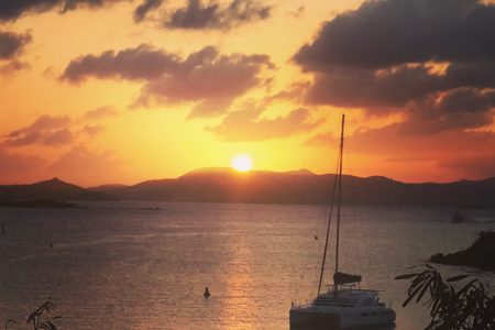 sunsets in St. John | Kindred Spirit - St. John USVI Catamaran Charter sunsets in St. John
